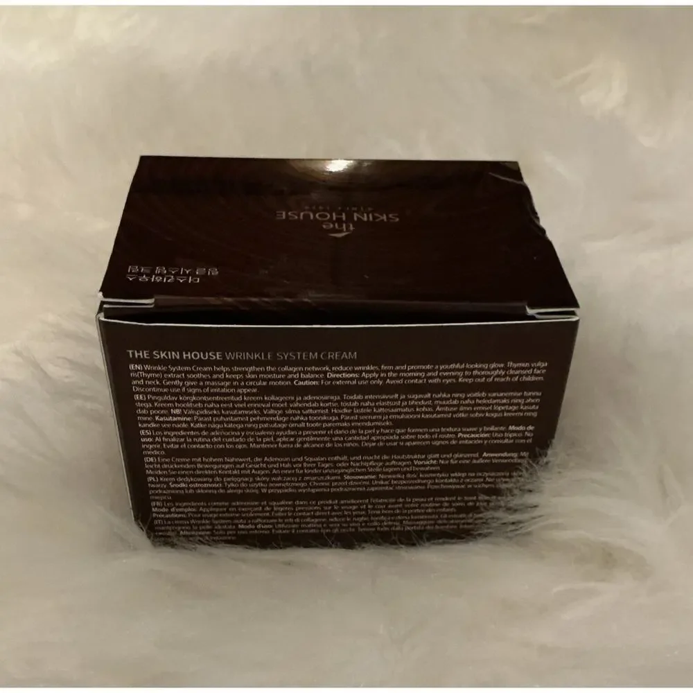 The Skin House Wrinkle System Cream Adenosine Ceramide Collagen 50g Face Neck